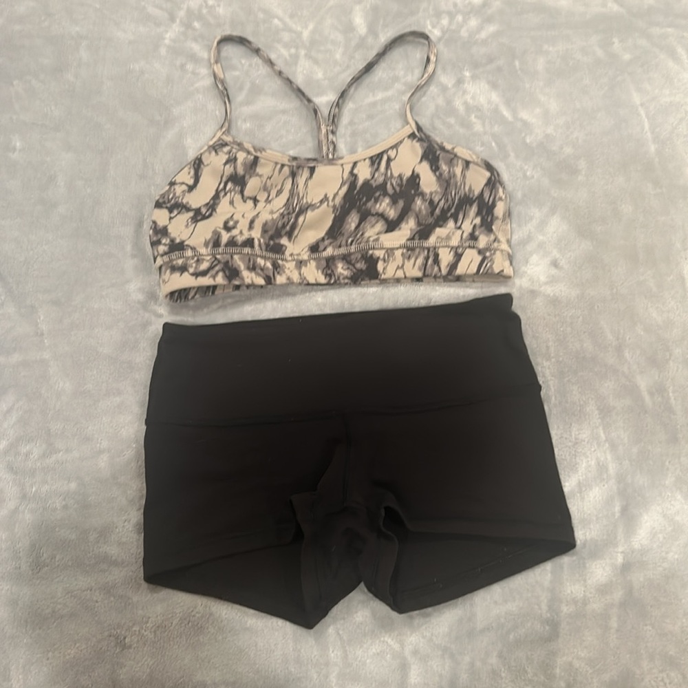 Bundle deal, Lululemon Align high-rise short and race back sport bras